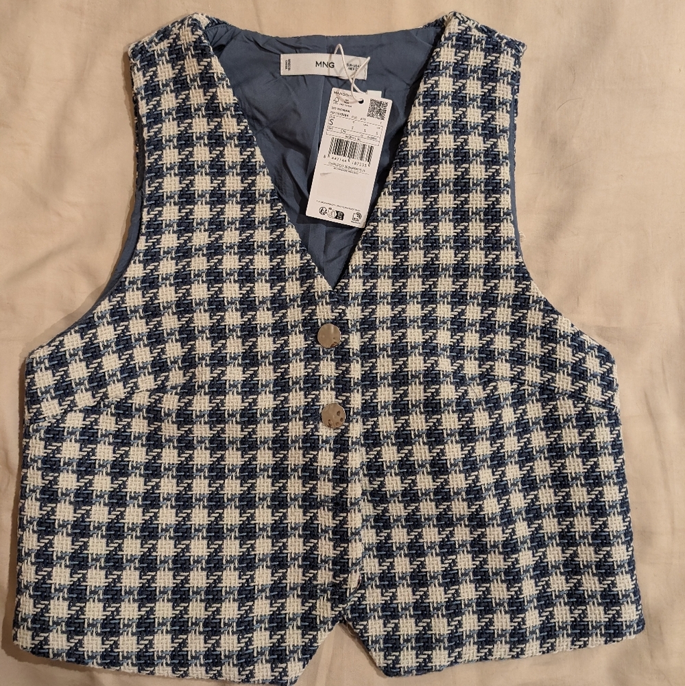 Mango Tweed Vest
